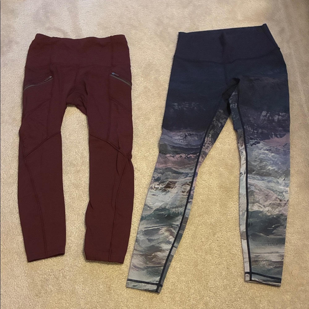 Lululemon Athletica Toasty Tech Tight II and Wunder Under High Rise Tight